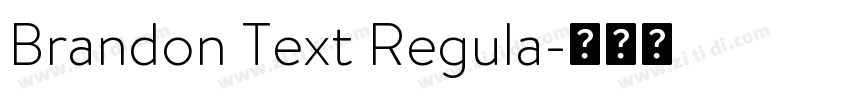 Brandon Text Regula字体转换 Brandon Text Regula字体转换